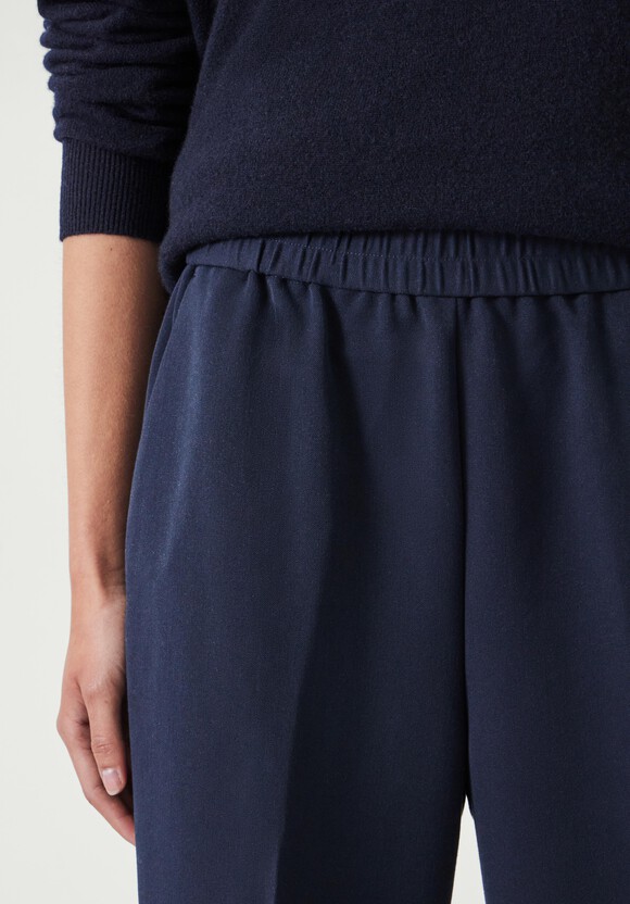 Slim Pull On Suit Trousers