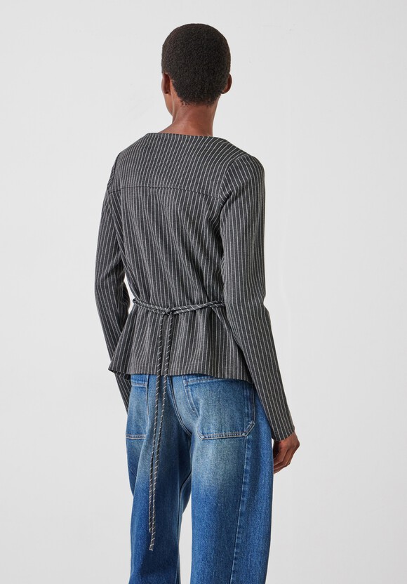 Tie Back Seamed Top