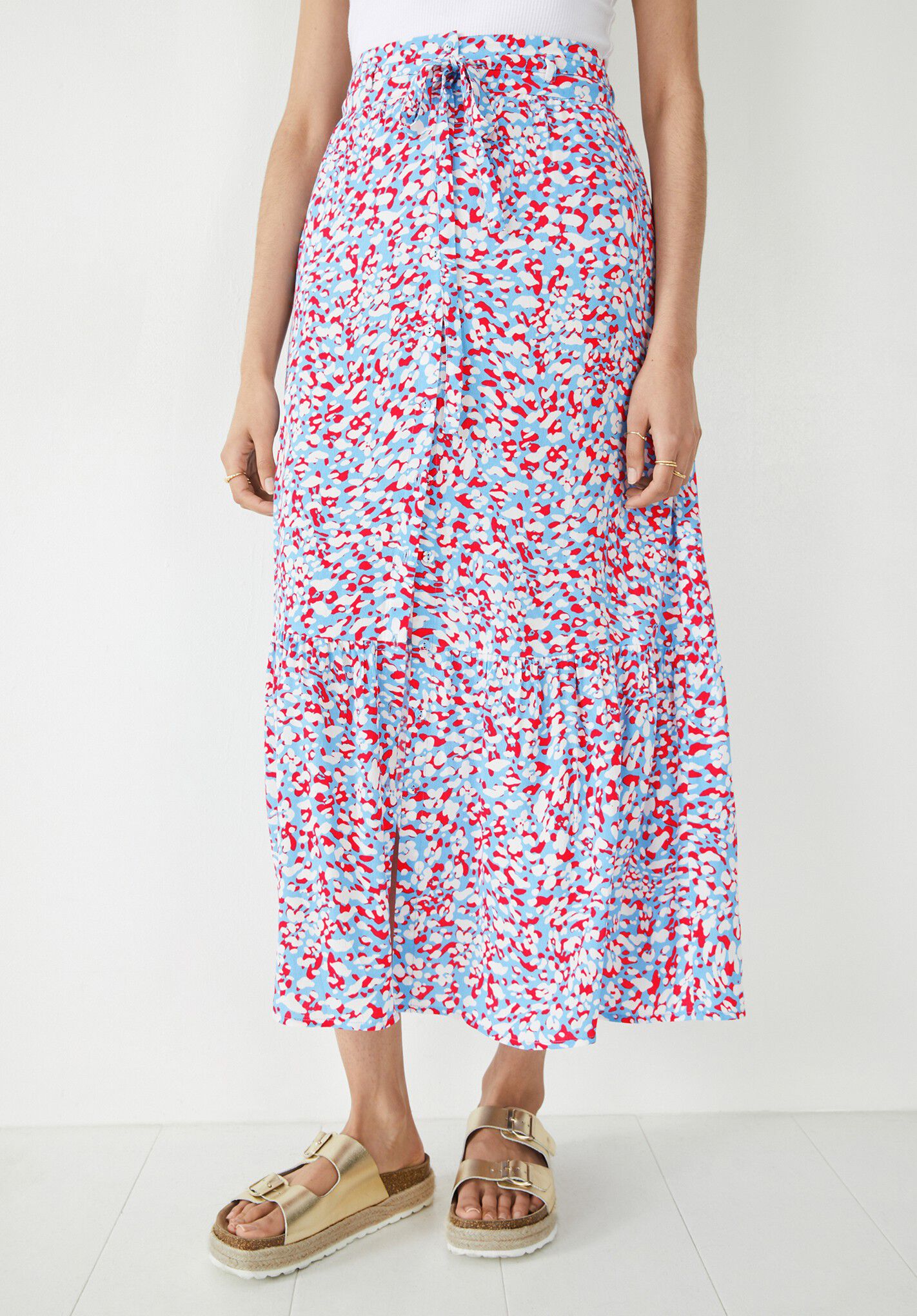 Albany Belted Maxi Skirt | Animal Mark Floral | hush