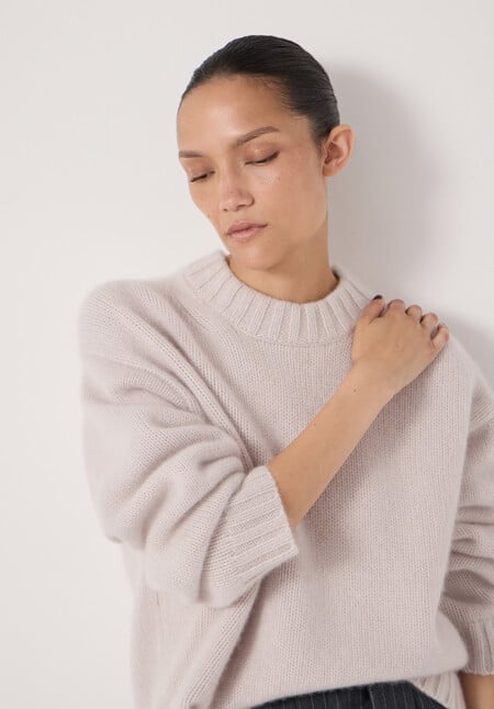 Cora Relaxed Chunky Cashmere Crew Jumper