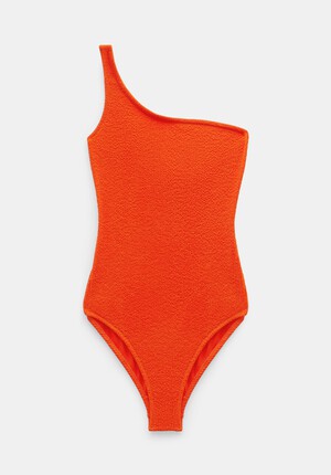 Oakley Crinkle One Shoulder Swimsuit