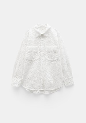 Cotton Broderie Shirt