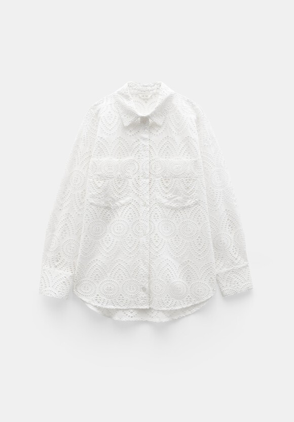 Cotton Broderie Shirt