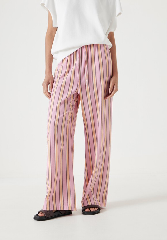 Cotton Stripe Trousers