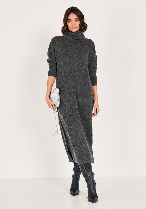 Roll Neck Sweater Dress