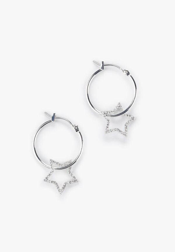 Mia Star Hoop Earrings