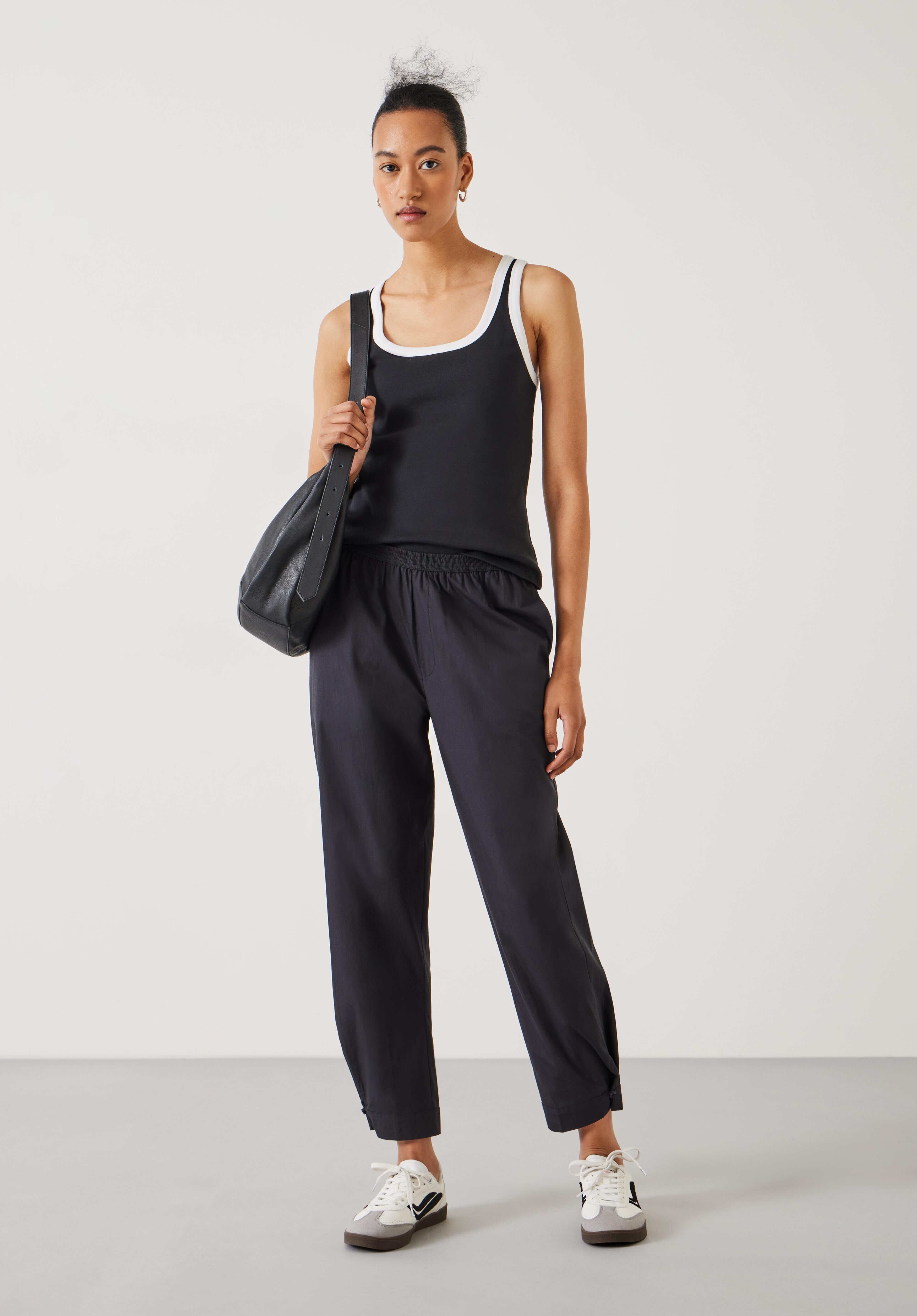 Cotton Poplin Easy Pants