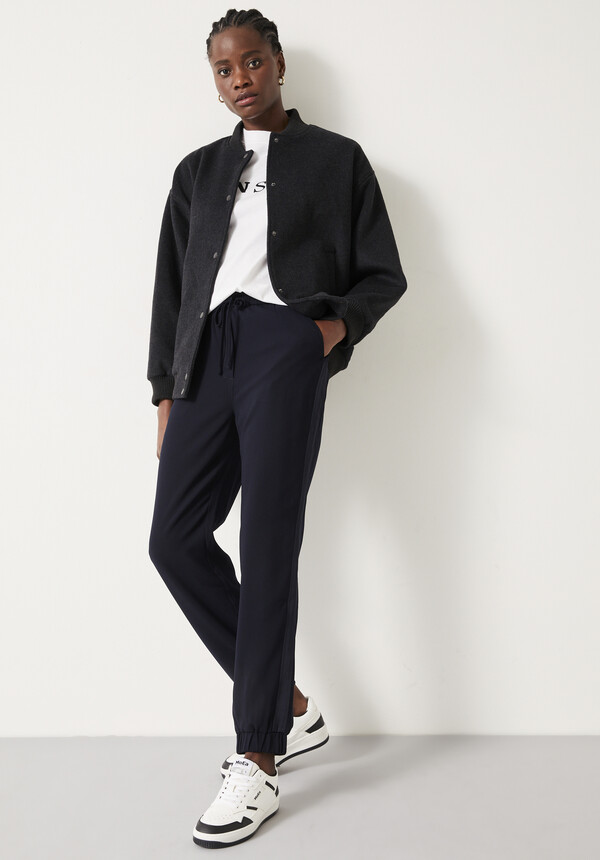 Crepe Cuffed Trousers