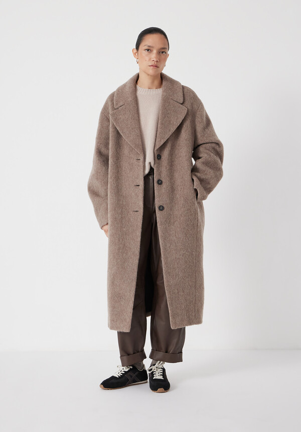 Italian Wool Cocoon Coat