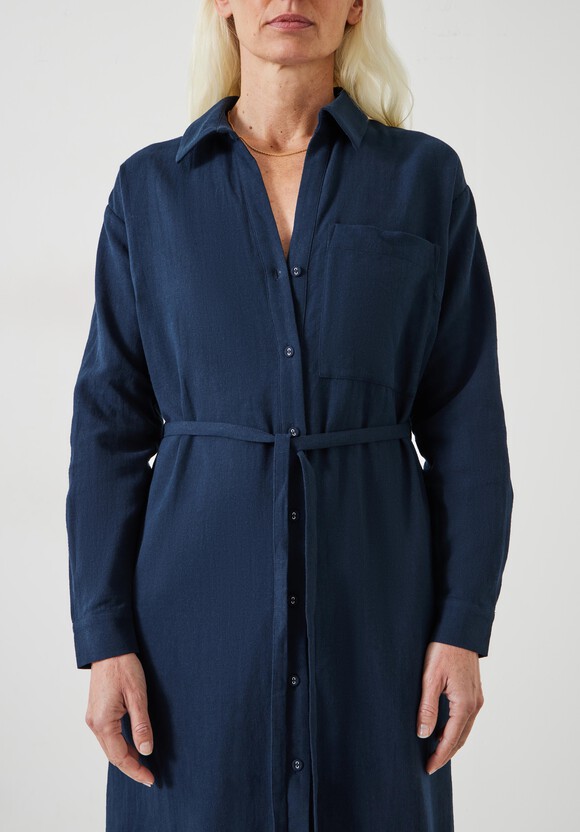 Florence Maxi Shirt Dress With Linen