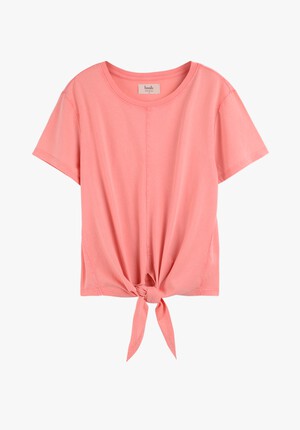 Washed Front Tie Tee