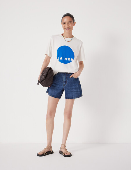 La Mer Graphic Cotton T-Shirt