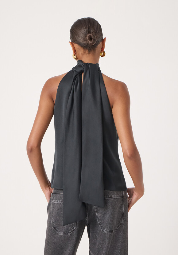 Halter Neck Satin Top Halter Neck Satin Top