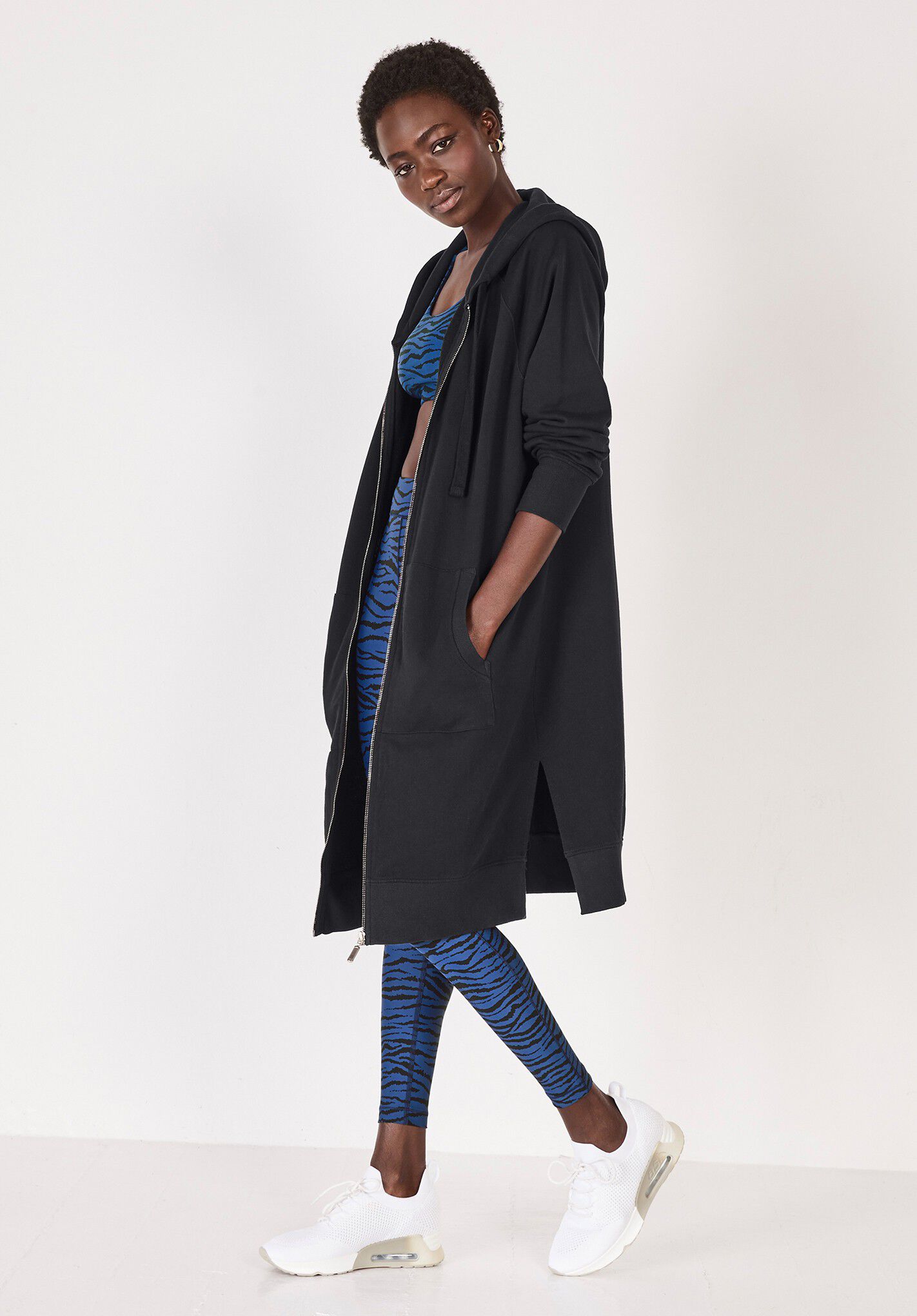 Olivia Slouchy Zip Hoodie | Cotton