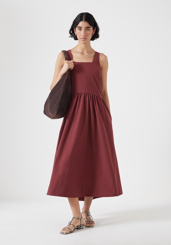 Romi Technical Sleeveless Midi Ballerina Dress