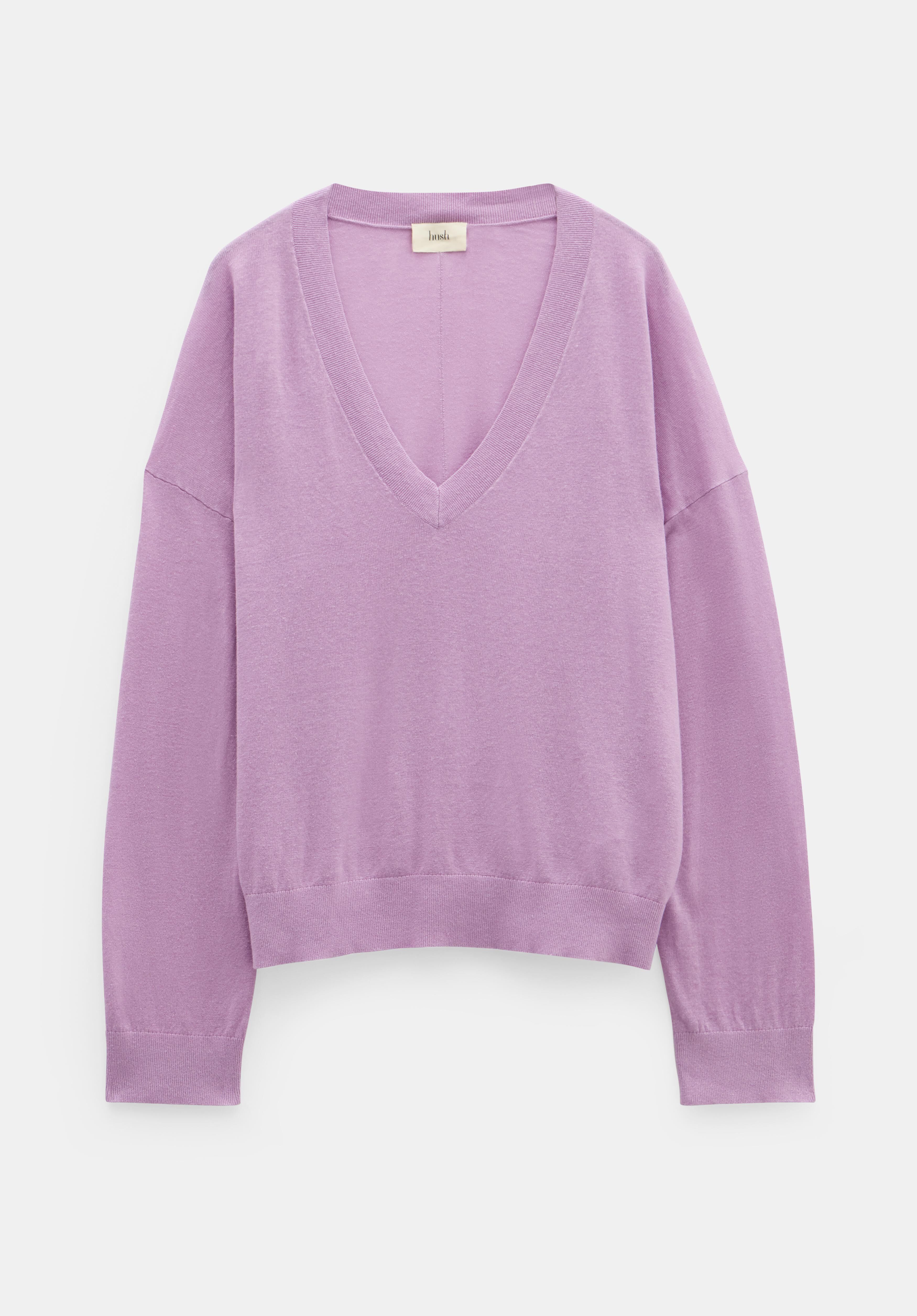 Linen blend jumper shop