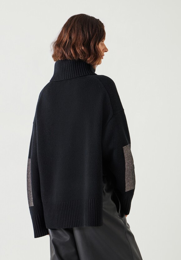 Livvy Merino Wool Detachable Roll Neck Jumper