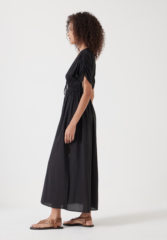 Grace Cotton Blend Midi Beach Dress