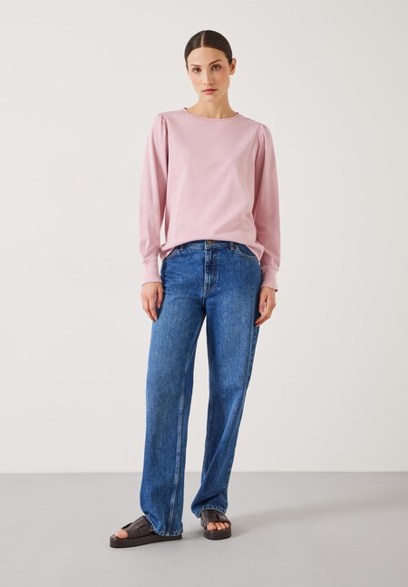 Emily Puff Sleeve Jersey Top
