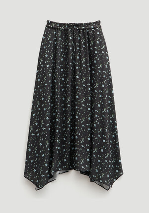 Kaia Chiffon Hanky Hem Skirt