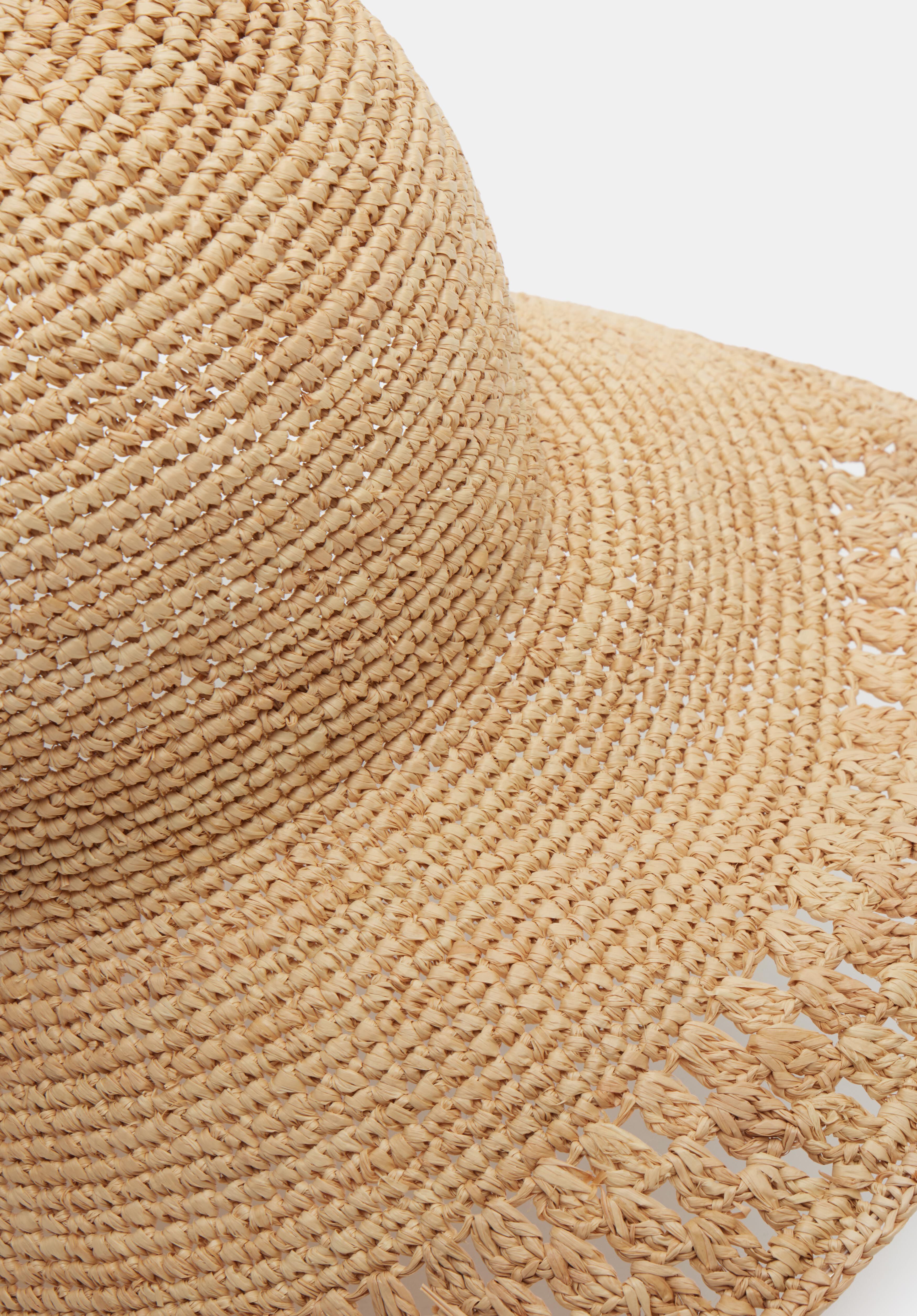 India Weave Floppy Hat Natural hush