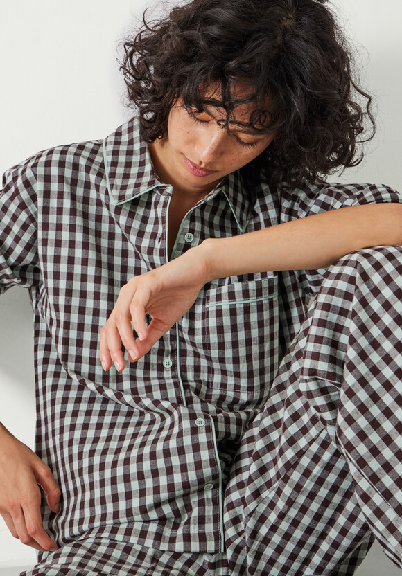 Luella Brushed Cotton Gingham Pyjamas
