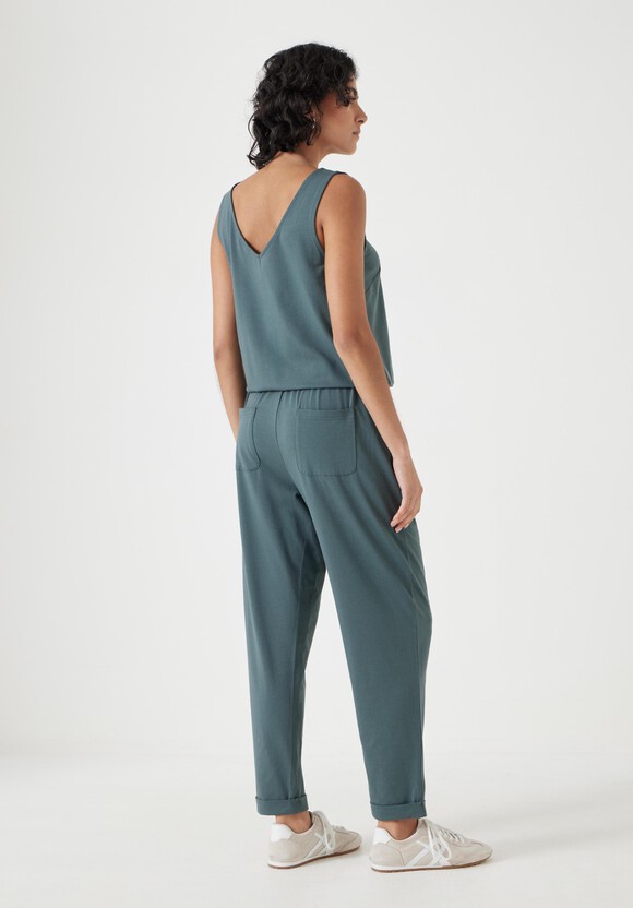 Cropped Jersey Jumpsuit