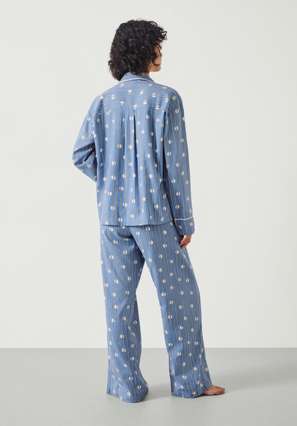 Luella Brushed Cotton Stripe Polka Dot Pyjama Set
