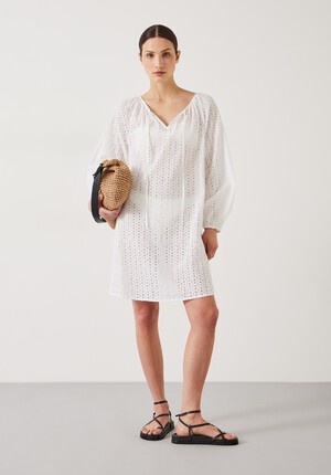 Katy Broderie Mini Dress