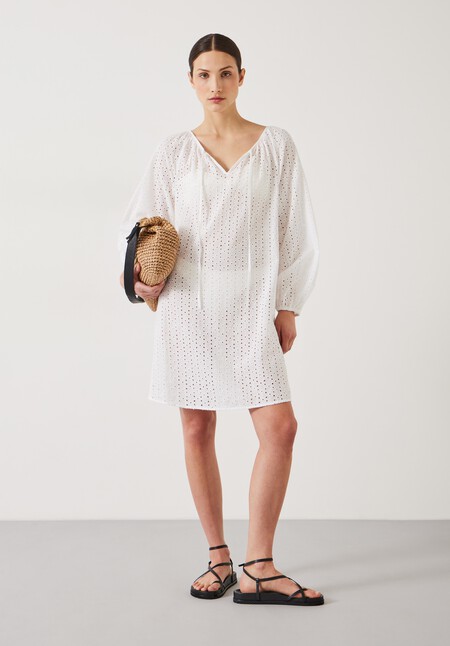 Katy Broderie Mini Dress