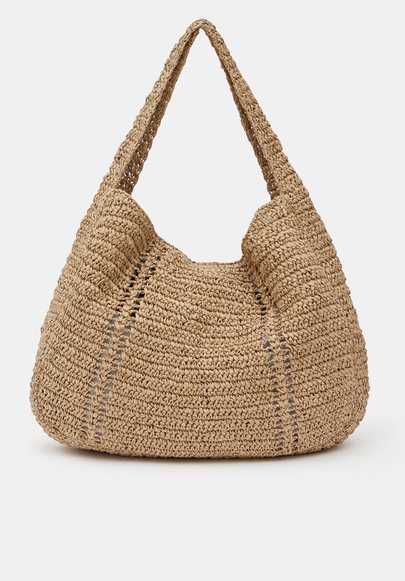 Raffia Oversized Tote Bag
