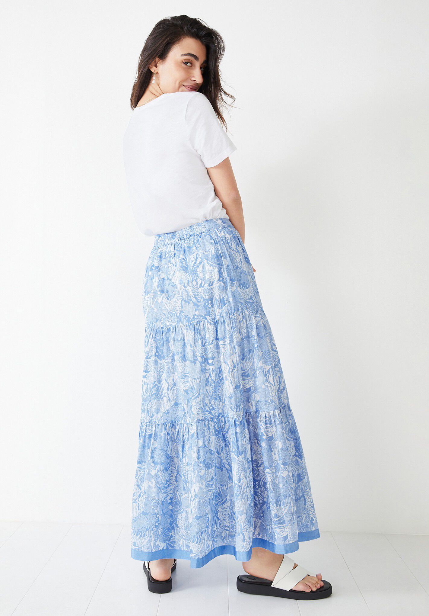 Hush tiered deals maxi skirt