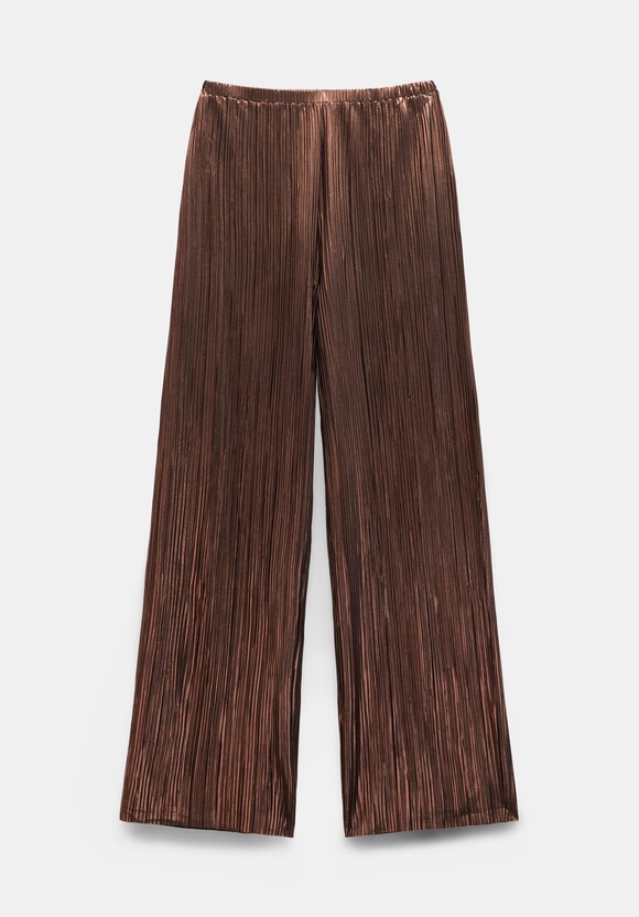 Reva Pleated Wide-Leg Trousers