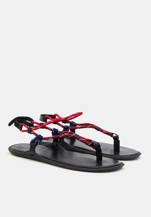 Rope Detail Flat Sandals