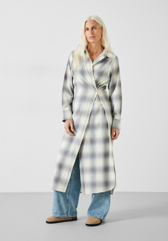 Aida Check Midi Dress