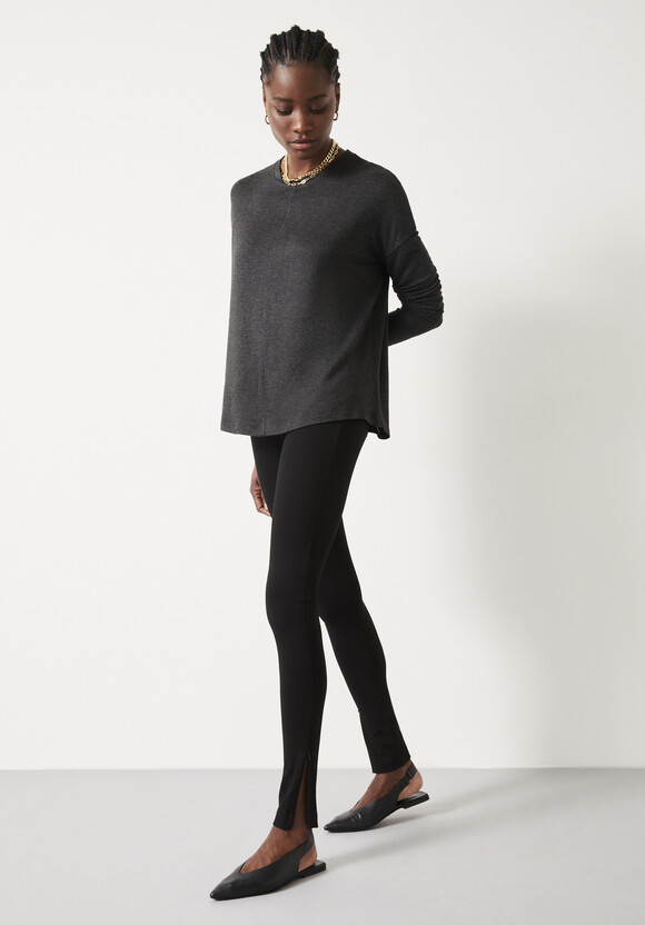 Regina Side Zip Jersey Leggings