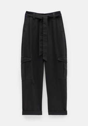 High Waist Belted Trousers