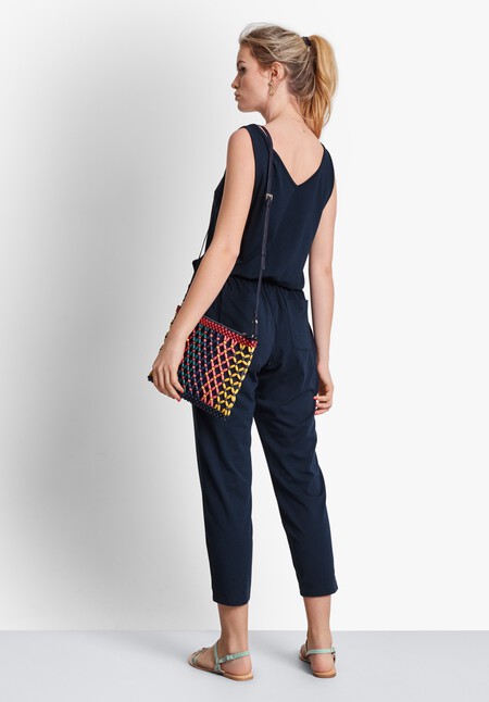 Cropped Jersey Jumpsuit