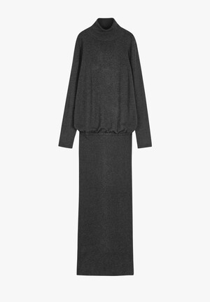Harper Roll Neck Midi Dress