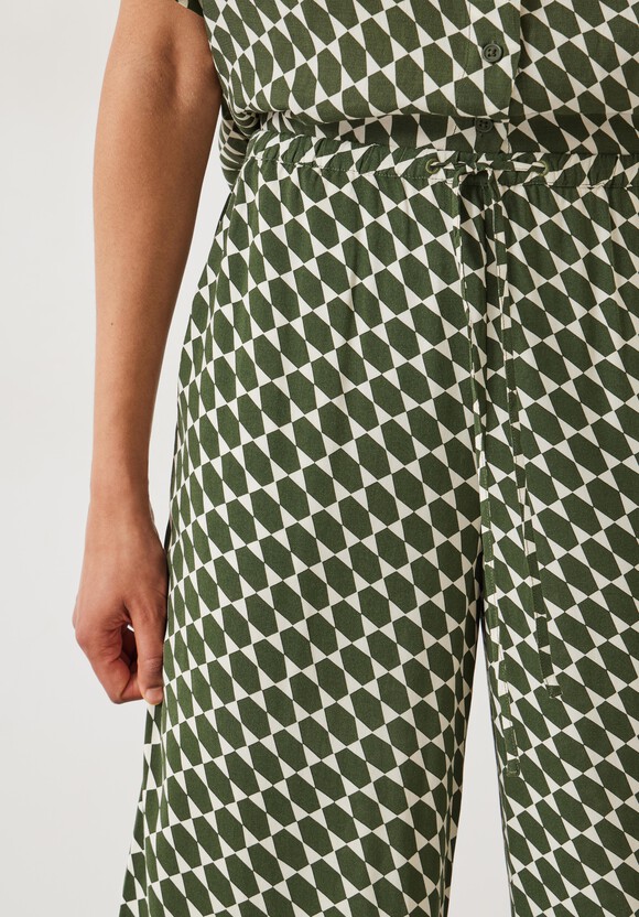Norah Relaxed Printed Wide Leg Trousers
