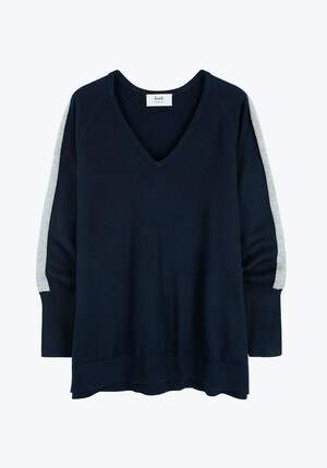 Jacqui Lurex Stripe Jumper