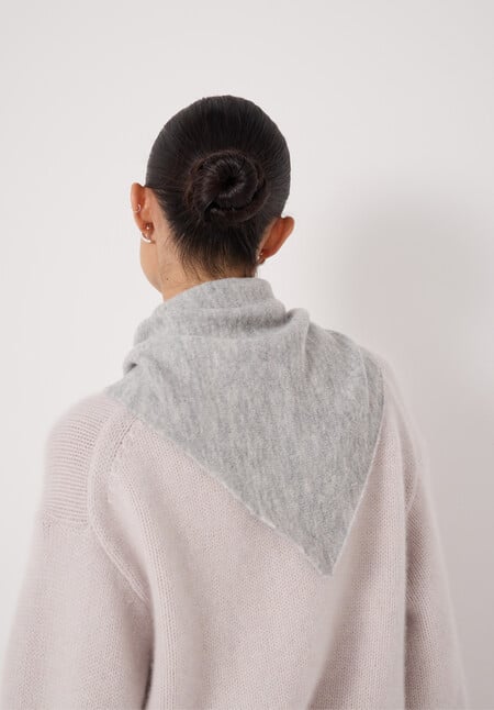 Wool Blend Triangle Scarf