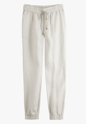 Cropped Linen Joggers