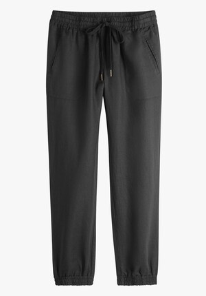 Cropped Linen Joggers