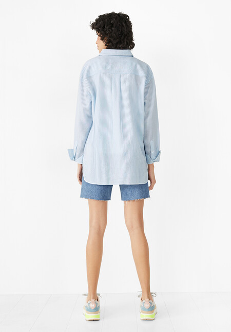 Peyton Cotton Stripe Shirt