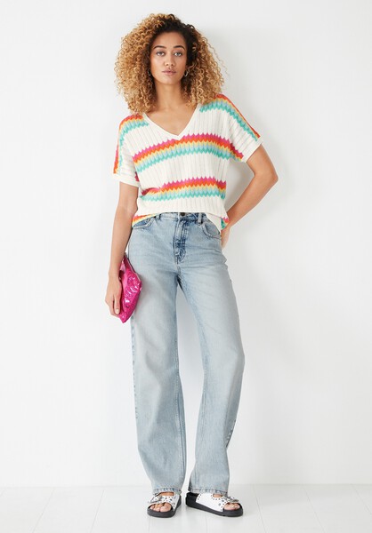 Wilma Striped Knitted T-Shirt