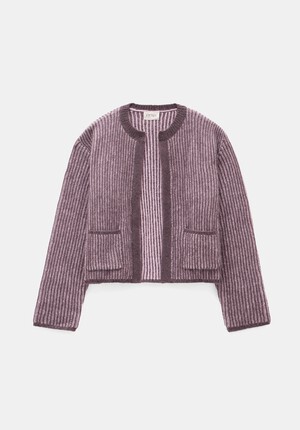 Opal Tonal Stripe Wool Blend Cardigan