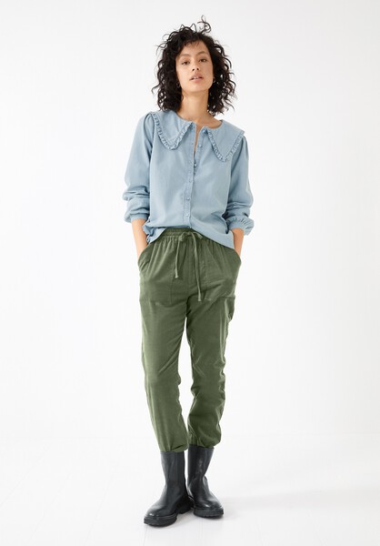 Big Collar Denim Shirt