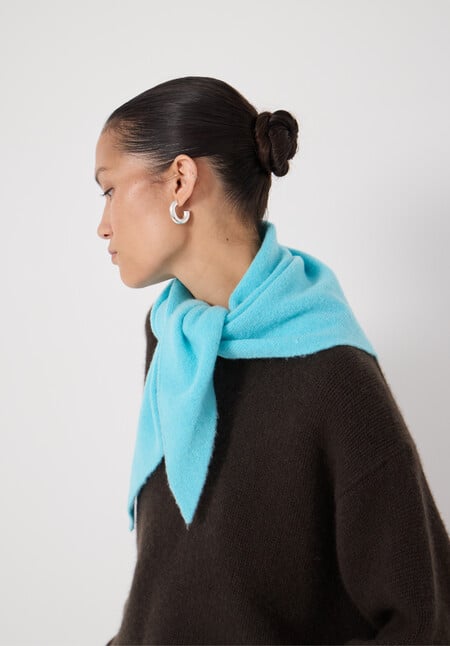 Wool Blend Triangle Scarf