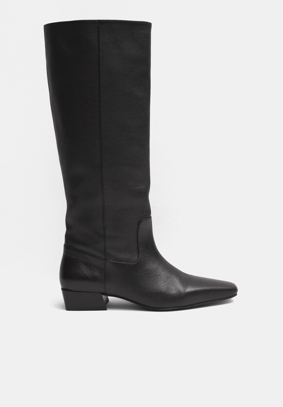 Square Toe Knee High Boots